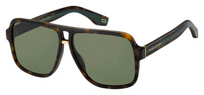 MJ Marc 273/S Rectangular Sunglasses 0086-Dark Havana