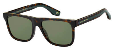 MJ Marc 275/S Rectangular Sunglasses 0086-Dark Havana
