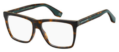MJ Marc 278 Rectangular Eyeglasses 0086-Dark Havana