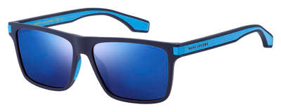 MJ Marc 286/S Rectangular Sunglasses 0FLL-Matte Blue