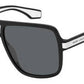MJ Marc 288/S Rectangular Sunglasses 080S-Black White