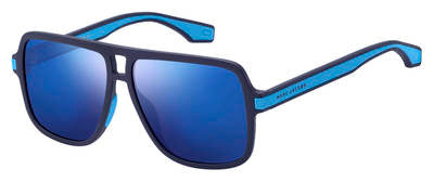 MJ Marc 288/S Rectangular Sunglasses 0FLL-Matte Blue