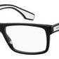 MJ Marc 290 Rectangular Eyeglasses 080S-Black White