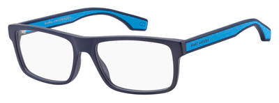 MJ Marc 290 Rectangular Eyeglasses 0FLL-Matte Blue