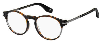 MJ Marc 296 Oval Modified Eyeglasses 0086-Dark Havana
