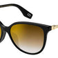 MJ Marc 307/F/S Oval Modified Sunglasses 0807-Black