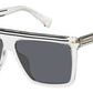 MJ Marc 322/G/S Rectangular Sunglasses 0900-Crystal