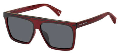 MJ Marc 322/G/S Rectangular Sunglasses 0LHF-Opal Burgundy