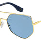 MJ Marc 326/S Special Shape Sunglasses 0LKS-Gold Blue