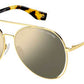 MJ Marc 328/F/S Aviator Sunglasses 0SCL-Yellow Havana