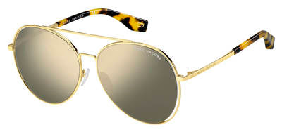MJ Marc 328/F/S Aviator Sunglasses 0SCL-Yellow Havana
