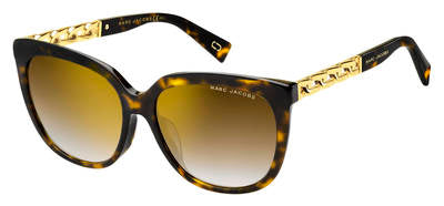 MJ Marc 334/F/S Square Sunglasses 0086-Dark Havana