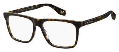 MJ Marc 342 Square Eyeglasses 0086-Dark Havana