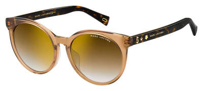 MJ Marc 344/F/S Oval Modified Sunglasses 0086-Dark Havana