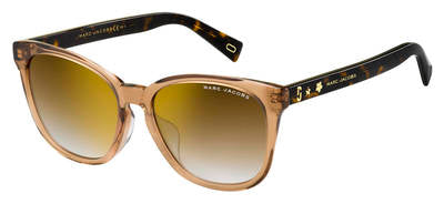 MJ Marc 345/F/S Square Sunglasses 0086-Dark Havana