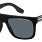 MJ Marc 357/S Square Sunglasses 0807-Black