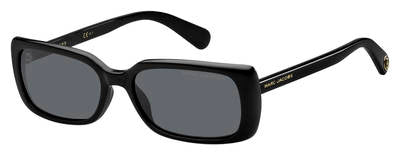 MJ Marc 361/S Rectangular Sunglasses 0807-Black