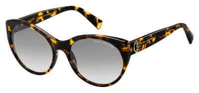 MJ Marc 376/S Oval Modified Sunglasses 0086-Dark Havana