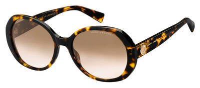 MJ Marc 377/S Oval Modified Sunglasses 0086-Dark Havana