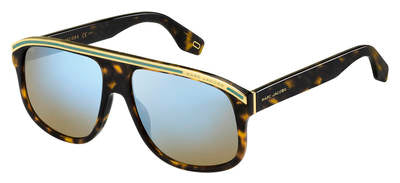 MJ Marc 388/S Rectangular Sunglasses 0086-Dark Havana
