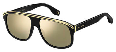MJ Marc 388/S Rectangular Sunglasses 0807-Black