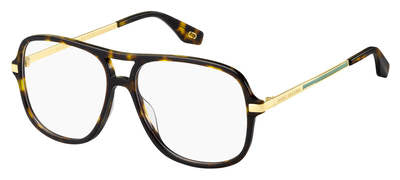 MJ Marc 390 Rectangular Sunglasses 0086-Dark Havana