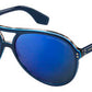 MJ Marc 392/S Aviator Sunglasses 0PJP-Blue