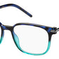 MJ Marc 52 Rectangular Eyeglasses 0TML-Havana Blue Aqua