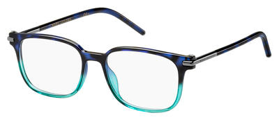 MJ Marc 52 Rectangular Eyeglasses 0TML-Havana Blue Aqua