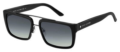 MJ Marc 57/S Rectangular Sunglasses 02QP-Black