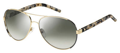 MJ Marc 66/S Aviator Sunglasses 0UCE-Gold / Dark Ruthenium