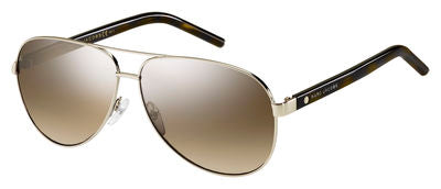 MJ Marc 71/S Aviator Sunglasses 086Q-Light Gold / Dark Havana
