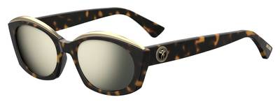  Mos 032/S Rectangular Sunglasses 0086-Dark Havana