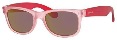 POLAROID P 0115 Rectangular Sunglasses 0MZF-Rose Fuchsia (Back Order 2 weeks)