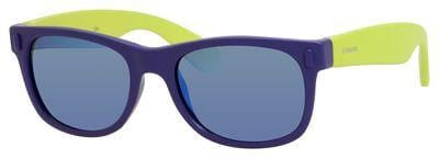POLAROID P 0115 Rectangular Sunglasses 0UDF-Blue Lime