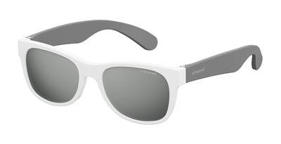POLAROID P 0300 Rectangular Sunglasses 063M-Crystal Gray