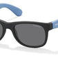 POLAROID P 0300 Rectangular Sunglasses 0N17-Black Azure