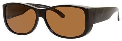 POLAROID P 8300 Rectangular Sunglasses 0C90-Dark / Gray Taupe Black