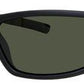 POLAROID P 8411 Rectangular Sunglasses 09CA-Black Rubber (Back Order 2 weeks)
