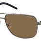 POLAROID Pld 2042/S Rectangular Sunglasses 0RW2-Dark Ruthenium Black (Back Order 2 weeks)