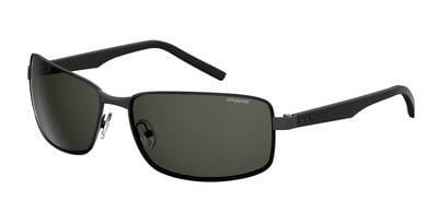 POLAROID Pld 2045/S Rectangular Sunglasses 0807-Black (Back Order 2 weeks)