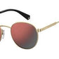 POLAROID Pld 2053/S Oval Modified Sunglasses 0NOA-Gold Burgundy