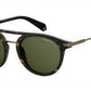 POLAROID Pld 2061/S Oval Modified Sunglasses 0N9P-Matte Havana (Back Order 2 weeks)