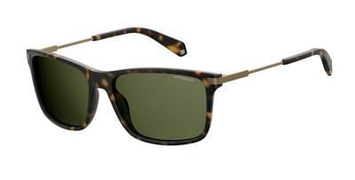 POLAROID Pld 2063/S Rectangular Sunglasses 0N9P-Matte Havana (Back Order 2 weeks)