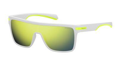 POLAROID Pld 2064/S Square Sunglasses 06HT-White Crystal Gray