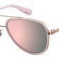  Pld 2073/S Aviator Sunglasses 035J-Pink