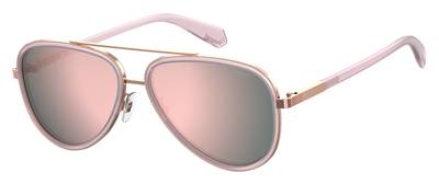  Pld 2073/S Aviator Sunglasses 035J-Pink