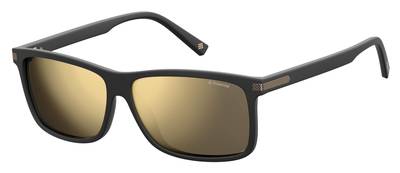  Pld 2075/S/X Rectangular Sunglasses 0003-Matte Black