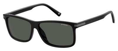  Pld 2075/S/X Rectangular Sunglasses 0807-Black (Back Order 2 weeks)