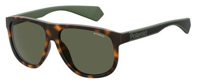  Pld 2080/S Square Sunglasses 0PHW-Havana Green